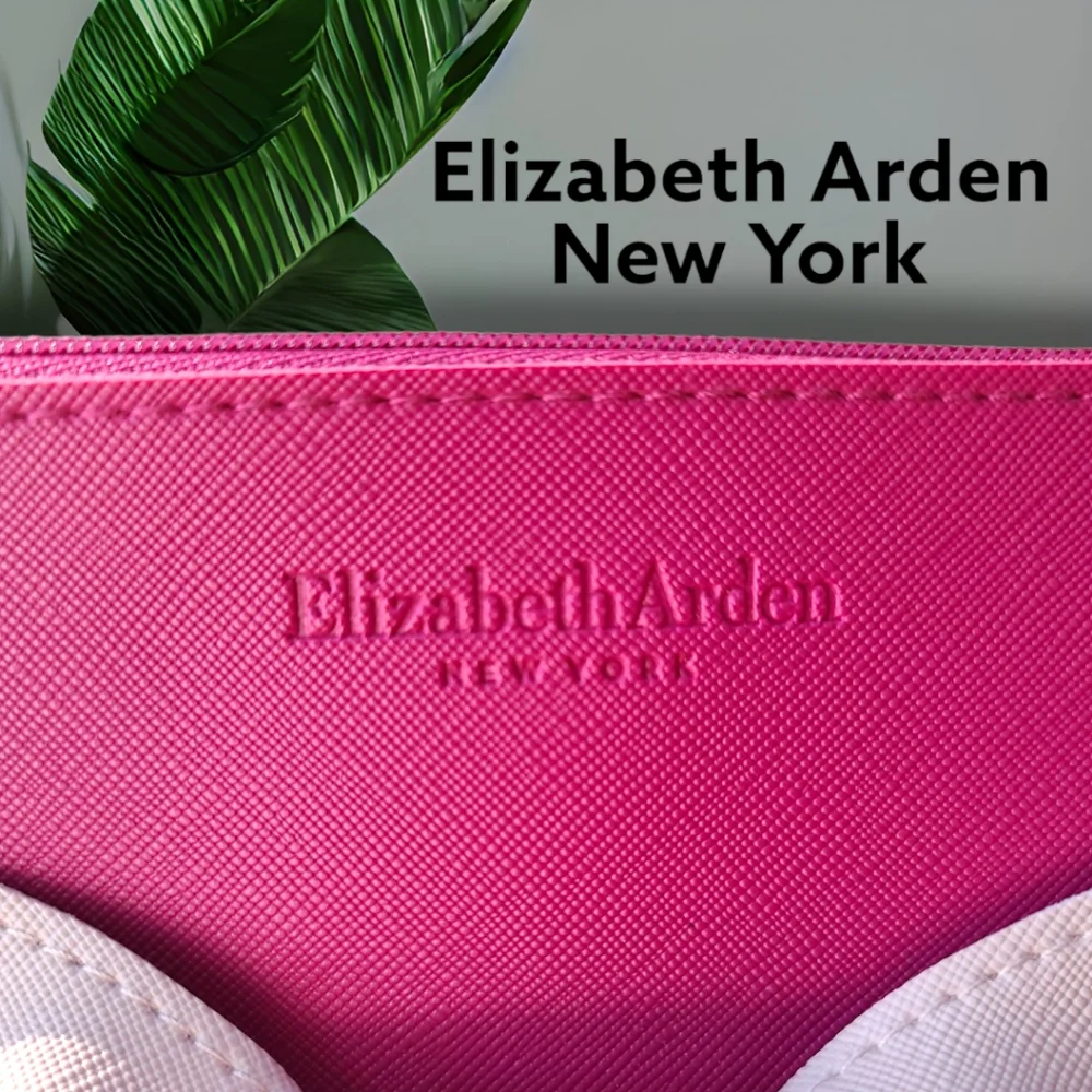 Elizabeth Arden New York Pink Bow Cosmetic Bag (NWOT)